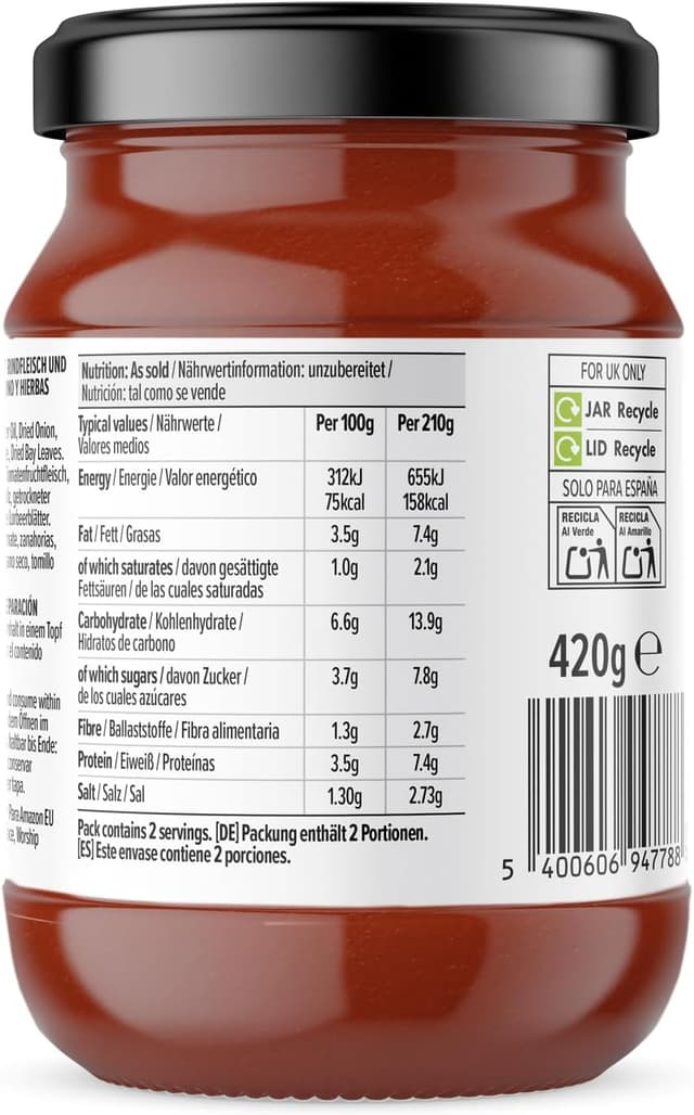 Thumbnail 1 de Amazon Salsa Boloñesa para Pasta, 420g 🍝