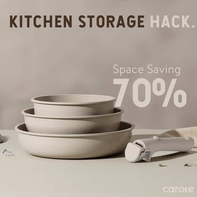 Thumbnail 4 de CAROTE 19-Piece Nonstick Pots and Pans Set