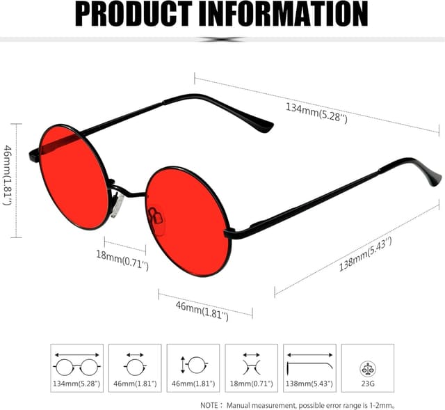 Thumbnail 4 de KANASTAL Lunettes rondes UV400 vintage