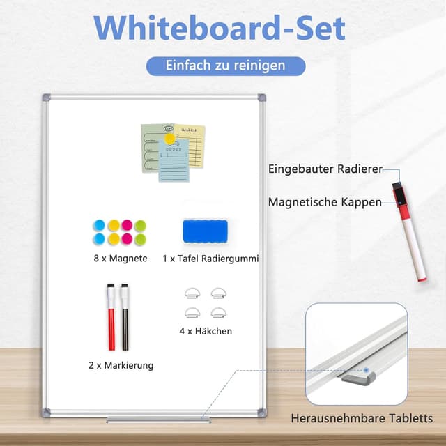 Detalle 2 de DOLLAR BOSS 45x60CM Whiteboard magnetisch đź“‹