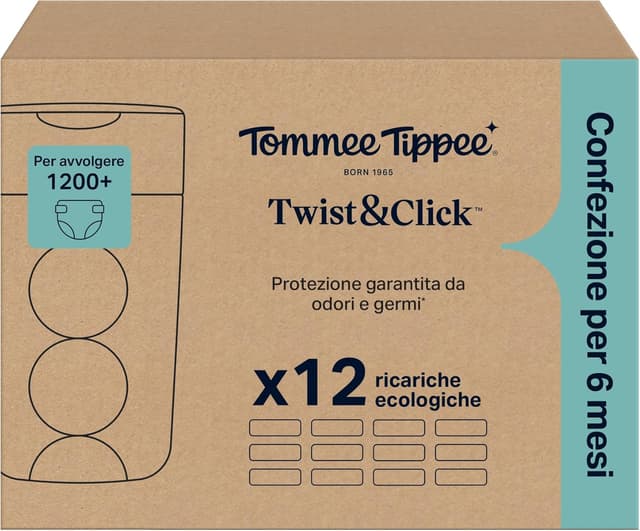Thumbnail 1 de Tommee Tippee Twist & Click 12 ricariche