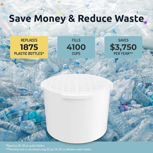 Detalle de Invigorated Living PH002 ultrafiltration filter 264 gallons