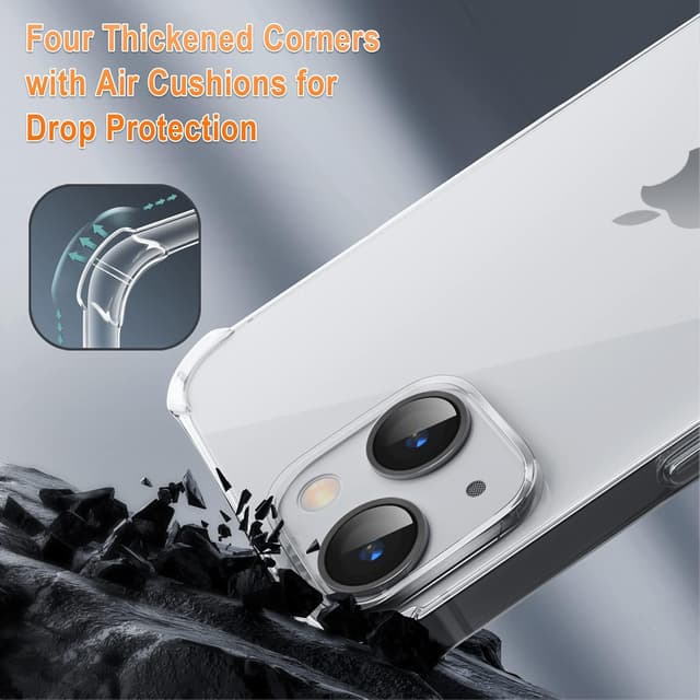 Detalle de XTCASE Coque iPhone 14 transparente avec cordon