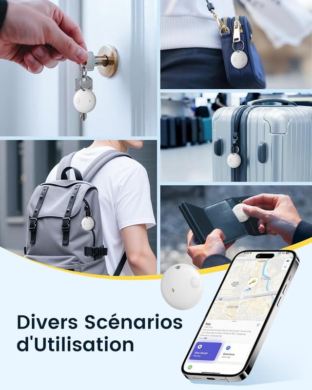 Thumbnail 5 de KUKIHO Traceur Tag d’Objets Bluetooth 36 m