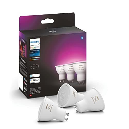 Detalle de Philips Hue GU10 - Pack de 3 Bombillas LED Inteligentes