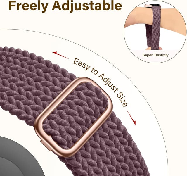 Detalle de Epova braided 20mm watch straps for Garmin Vivoactive/Forerunner and compatible 20mm bands