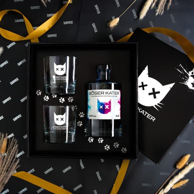 Detalle 2 de Böser Kater Magic Two Faced Gin Set 0,5 l