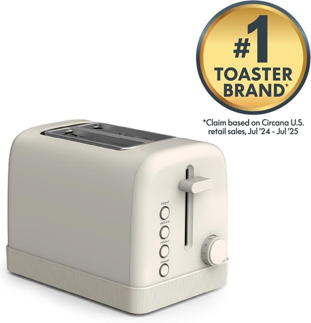 Detalle 2 de bella 2-Slice Toaster with 6 Shade Control (Reheat, Cancel, Bagel & Defrost) and Removable Crumb Tray