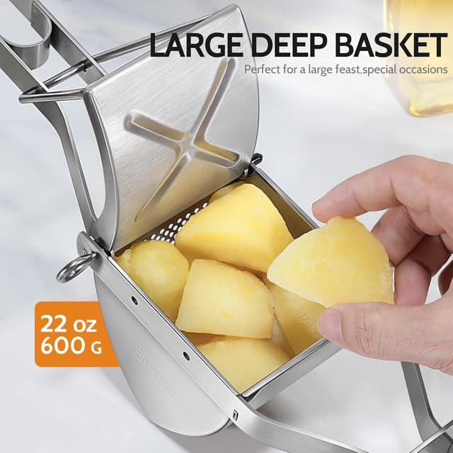 Detalle de Stainless Steel Potato Ricer for Smooth, Fluffy Mash