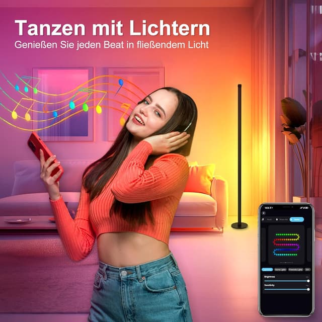 Thumbnail 3 de HANDSONIC RGBIC LED Stehlampe 140 cm