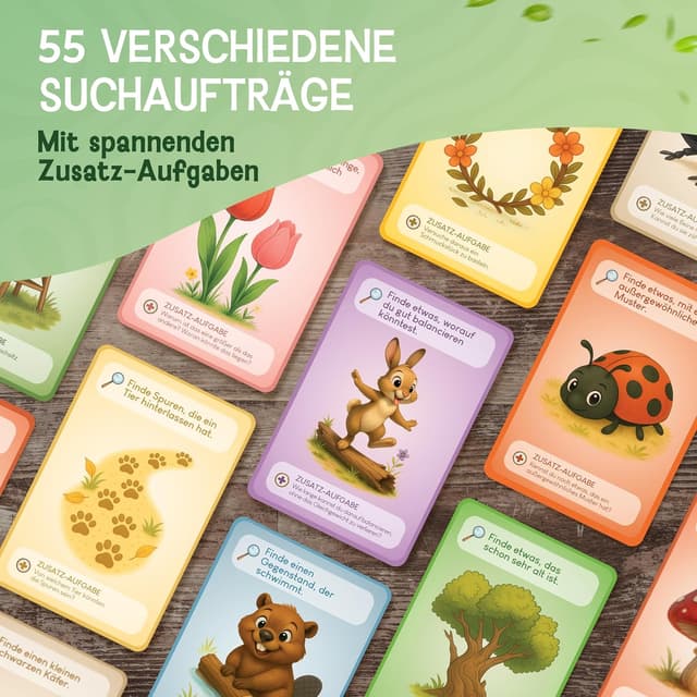 Thumbnail 5 de LIKARTO Entdeckerkarten 55 Karten für Kinder