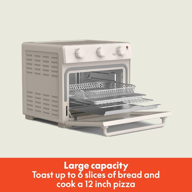 Detalle de Bella Air Fry Toaster Oven (1700W) with 7 Preset Cooking Options, Auto Shutoff & Dishwasher-Safe Trays