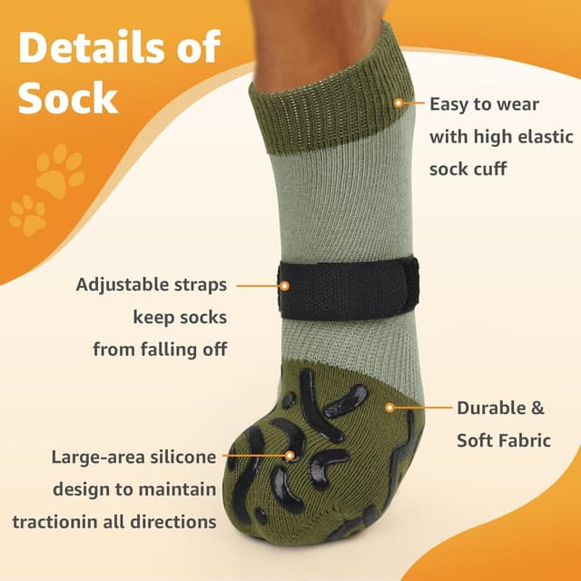 Thumbnail 4 de PICK FOR LIFE Anti-Slip Dog Socks 2 pairs