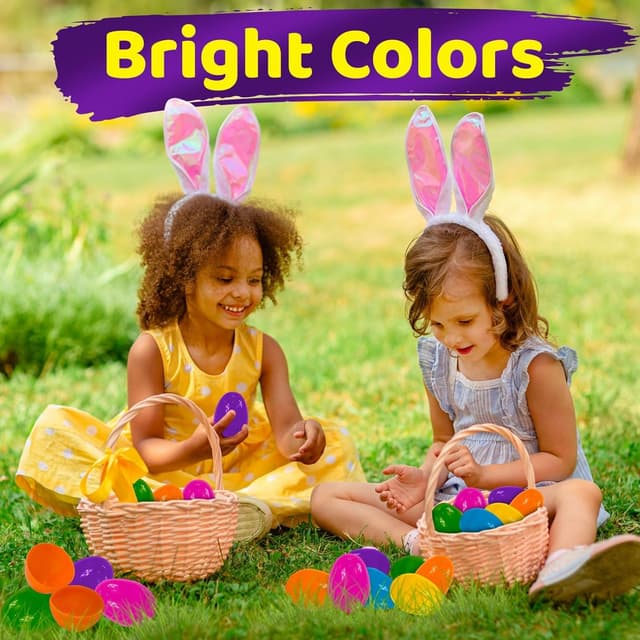 Thumbnail 2 de stargo 50 Pack Large Plastic Easter Eggs