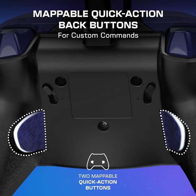 Detalle de Turtle Beach Rematch Advanced Wired Gaming Controller (Dark Cosmos) for Xbox & PC