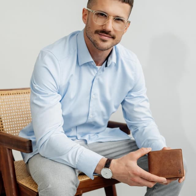 Detalle 2 de Berliner Bags Porto Cartera de Piel RFID