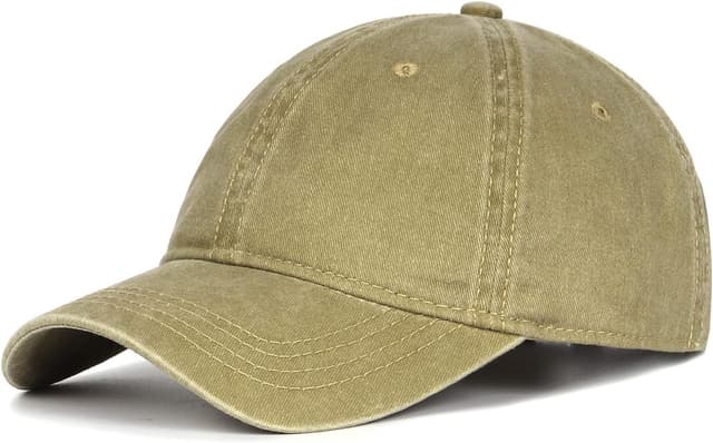Detalle de Zylioo XL/XXL Washed Cotton Baseball Cap (Big Heads) — Big Vintage sports hat