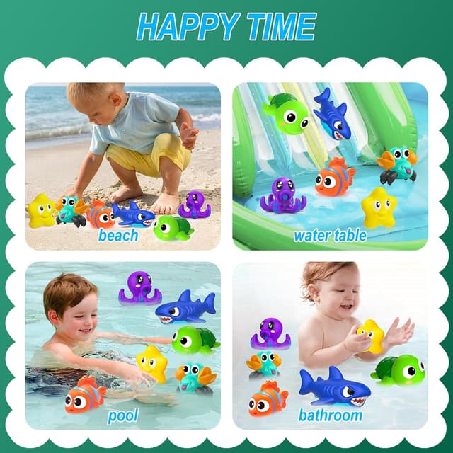 Thumbnail 5 de No Hole Mould Free Baby Bath Toys for Toddlers 1-3