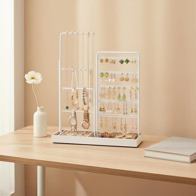 Thumbnail 6 de SONGMICS Présentoir à Bijoux JJS026A01 doré clair