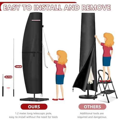 Thumbnail 3 de LAMUNI Funda para Parasol Jardin ☂️ Durable y Protectora