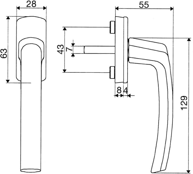 Thumbnail 1 de Maco 102202634 manico Harmony nascosto 7 mm
