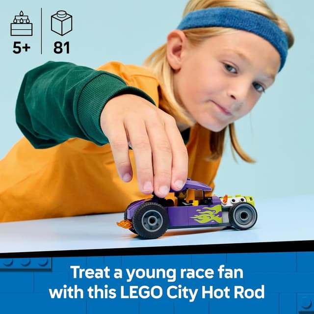Detalle de LEGO City Hot Rod 60485 hot rod toy