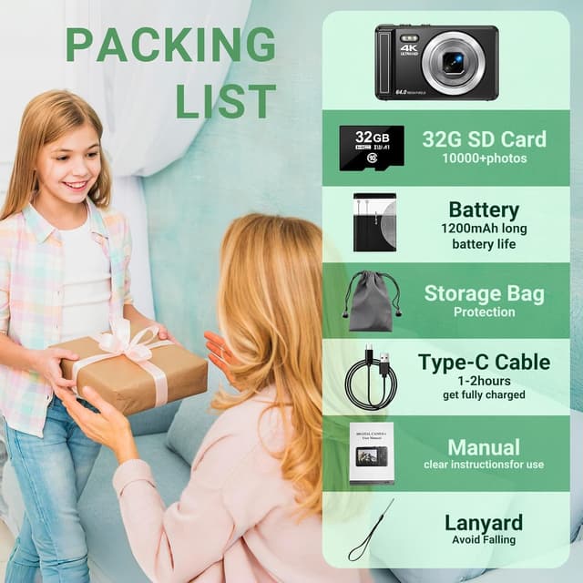 Thumbnail 6 de ZMOQNG 4K 64MP vlogging camera