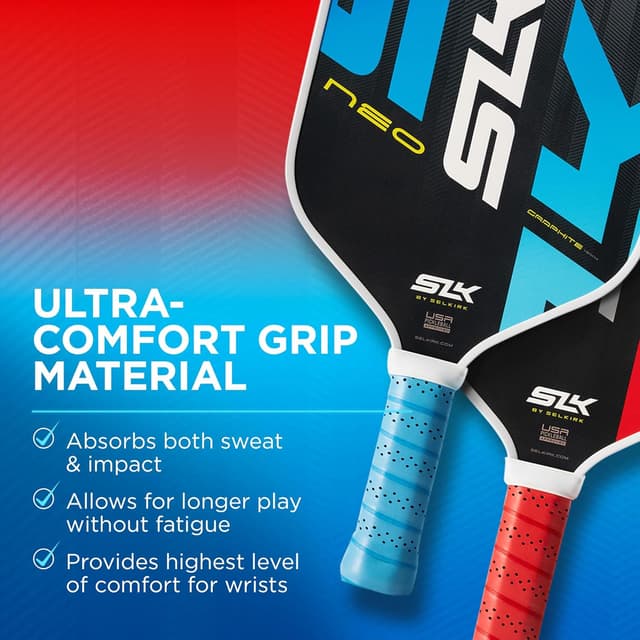 Detalle de Selkirk Sport SLK Pickleball Paddles Set of 2 (SLK Neo Graphite, SLK Neo Fiberglass or SLK Atlas Bundle)