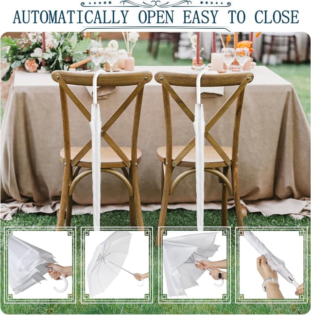 Thumbnail 5 de Profasion 8-Pack Wedding Umbrella set, Windproof ☂