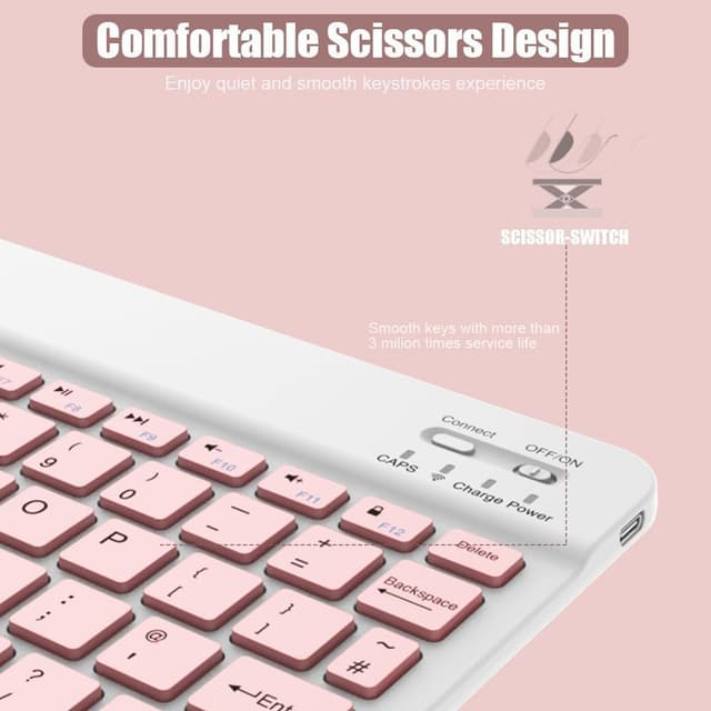 Detalle de NOOX Bluetooth Keyboard Slim for iPad 10th Gen ⌨