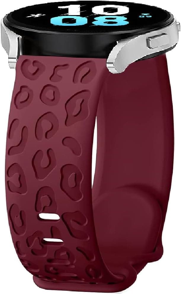 Detalle de 20mm Leopard TPU Silicone Watch Strap for Samsung Galaxy Watch (6 Classic/7/Watch 5 Pro/4/FE) and more