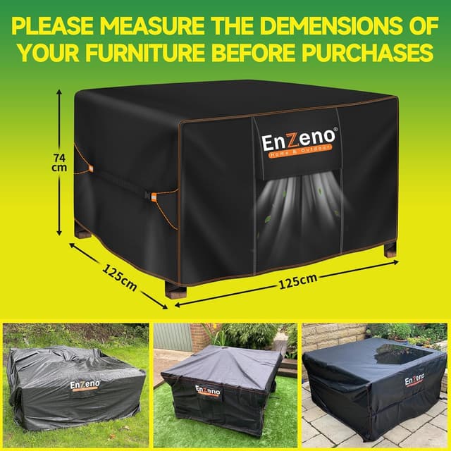 Thumbnail 6 de Enzeno Cube garden table cover 125x125x74 cm