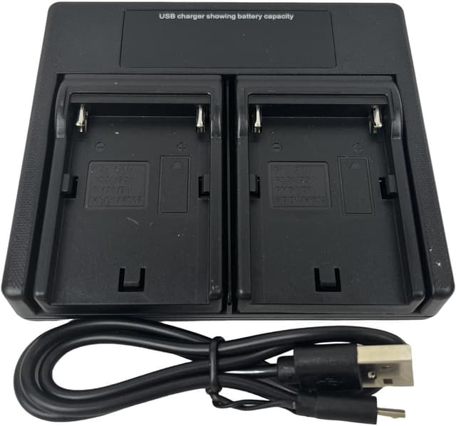 Detalle de USB Dual Camera Charger for NP F970 / F930 / F750 and more