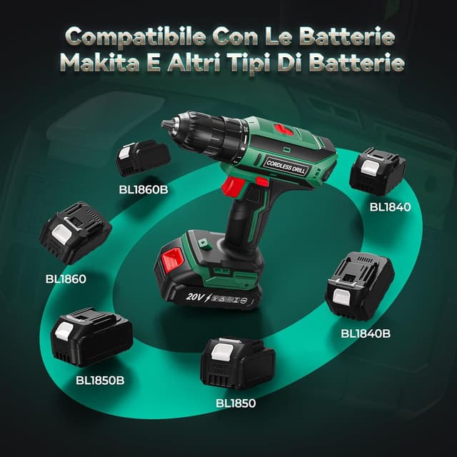 Thumbnail 1 de FAHEFANA 2025 Trapano Avvitatore 20V