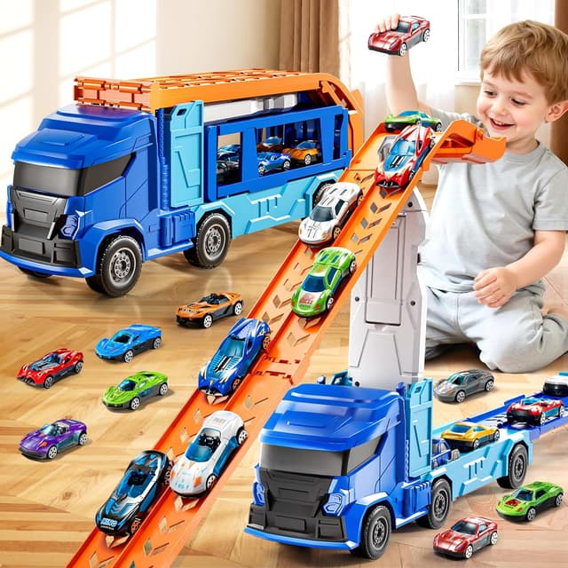 Thumbnail 6 de XINNOVEL Truck Toys Car Track Set 12 cars 🚚