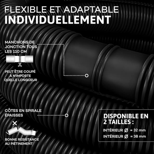 Thumbnail 2 de Tillvex Tuyau piscine 30 m 38 mm 📏