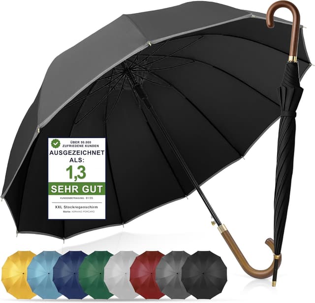 Detalle de ADRIANO PORCARO Regenschirm XXL 120 cm