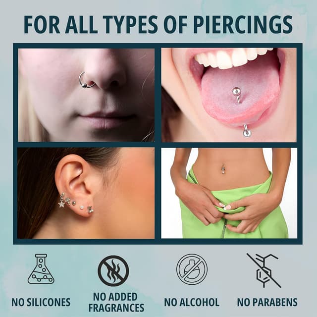 Detalle de NOVEHA Piercing Bump Solution with tea tree oil (20ml) for keloid bumps and raised scars