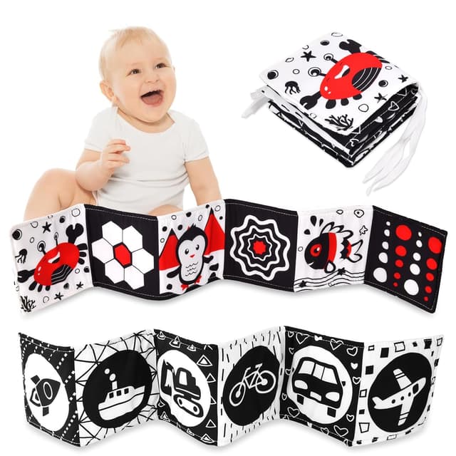 Imagen de Vicloon Black & White Stoffbuch für Babys ab 0 en OfertitasTOP