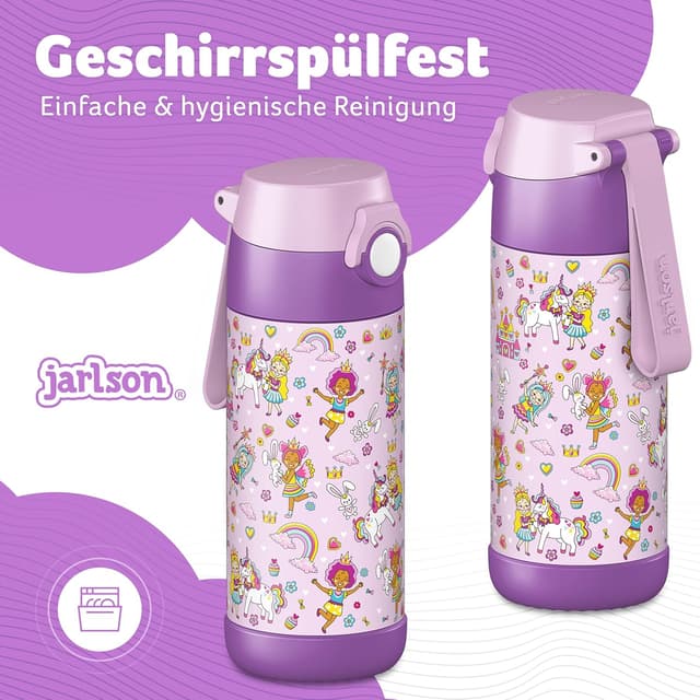 Thumbnail 3 de JARLSON Trinkflasche MALI Kinder Edelstahl 350 ml