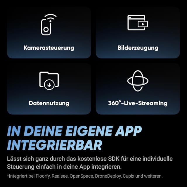 Thumbnail 6 de Insta360 X4 Virtuelle Touren-Bundle (72 MP) für 360°-Fotos & Videos – mit auswechselbarem 2290 mAh Akku