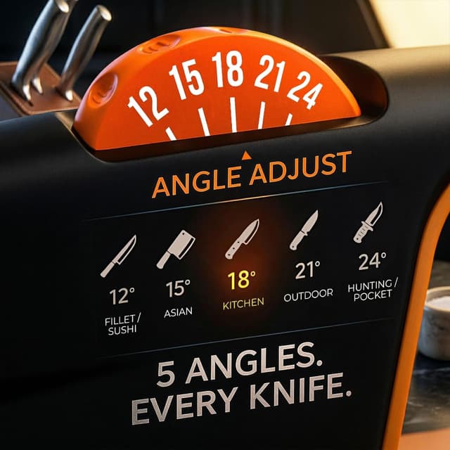 Detalle 2 de Sharp Pebble 3-Stage Knife Sharpener 5️⃣🔪