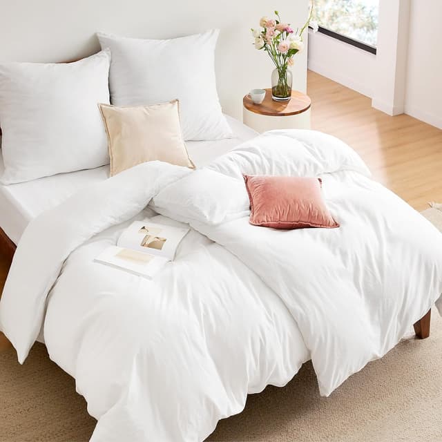 Detalle 2 de BEDSURE Bettwäsche 135x200 (4-teilig) mit Reißverschluss – Microfaser-ähnliches Set, 2 Kissenbezüge 80x80, Oeko-Tex