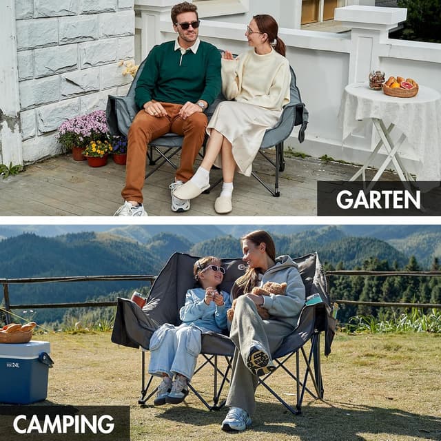 Thumbnail 6 de Portal Campingsofa Doppel Klappstuhl 272 kg