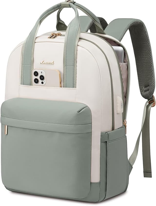 Detalle de LOVEVOOK Rucksack Damen 15,6 Zoll