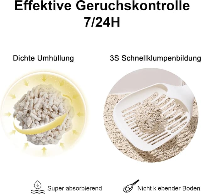 Thumbnail 3 de FUKUMARU Tofu Katzenstreu 10,8 kg Klumpstreu für Katzen 🐱