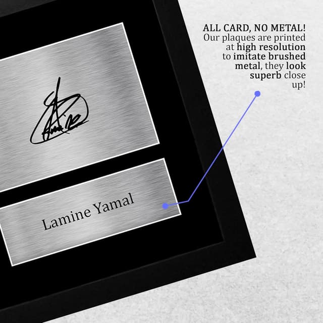 Thumbnail 4 de HWC Trading Lamine Yamal A4 framed autograph photo