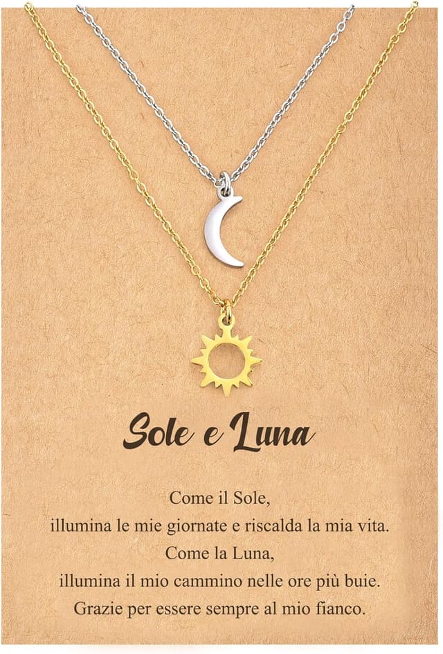 Thumbnail 6 de SUNSH Sonne- & Mond-Halskette (Damen) aus 316L Edelstahl – verstellbare Kette, nickelfrei