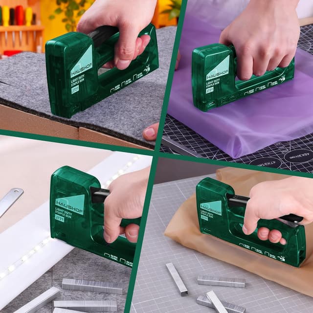 Thumbnail 6 de HAUSHOF Handtacker / Tackerpistole für Klammern Typ 53 (JT21), 18 cm, mit 800 Klammern und Klammerentferner