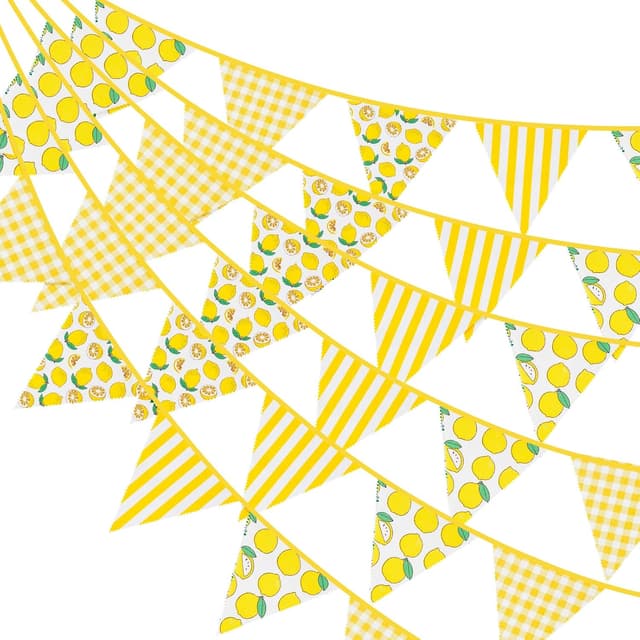 Detalle 2 de G2PLUS G2PLUS 12M Floral Fabric Bunting Banner